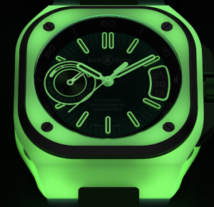 融合科技与艺术：Bell & Ross BR-X5 GREEN LUM夜光腕表，颠覆你对时间的认知