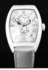 白色烤瓷釉合作时计：法穆兰与 Bamford Watch Department 北极史努比腕表的美丽邂逅！